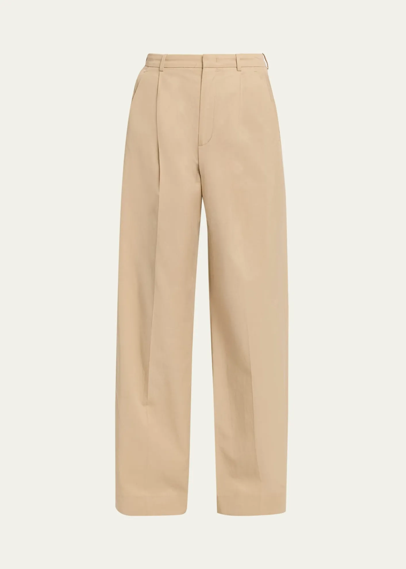 VinceCamille Mid-Rise Cotton-Blend Trousers