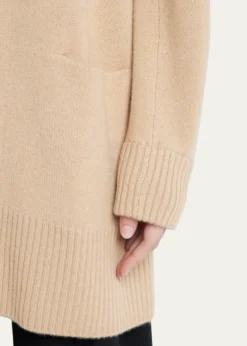 VinceCashmere Shawl-Collar Open-Front Cardigan