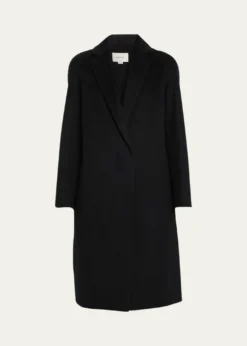 VinceClassic Straight Wool-Blend Coat