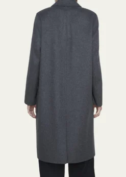VinceClassic Straight Wool-Blend Coat