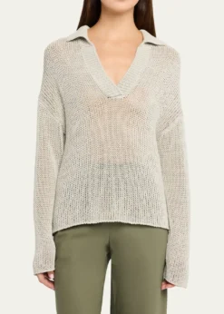 VinceCoated Cotton Sweater