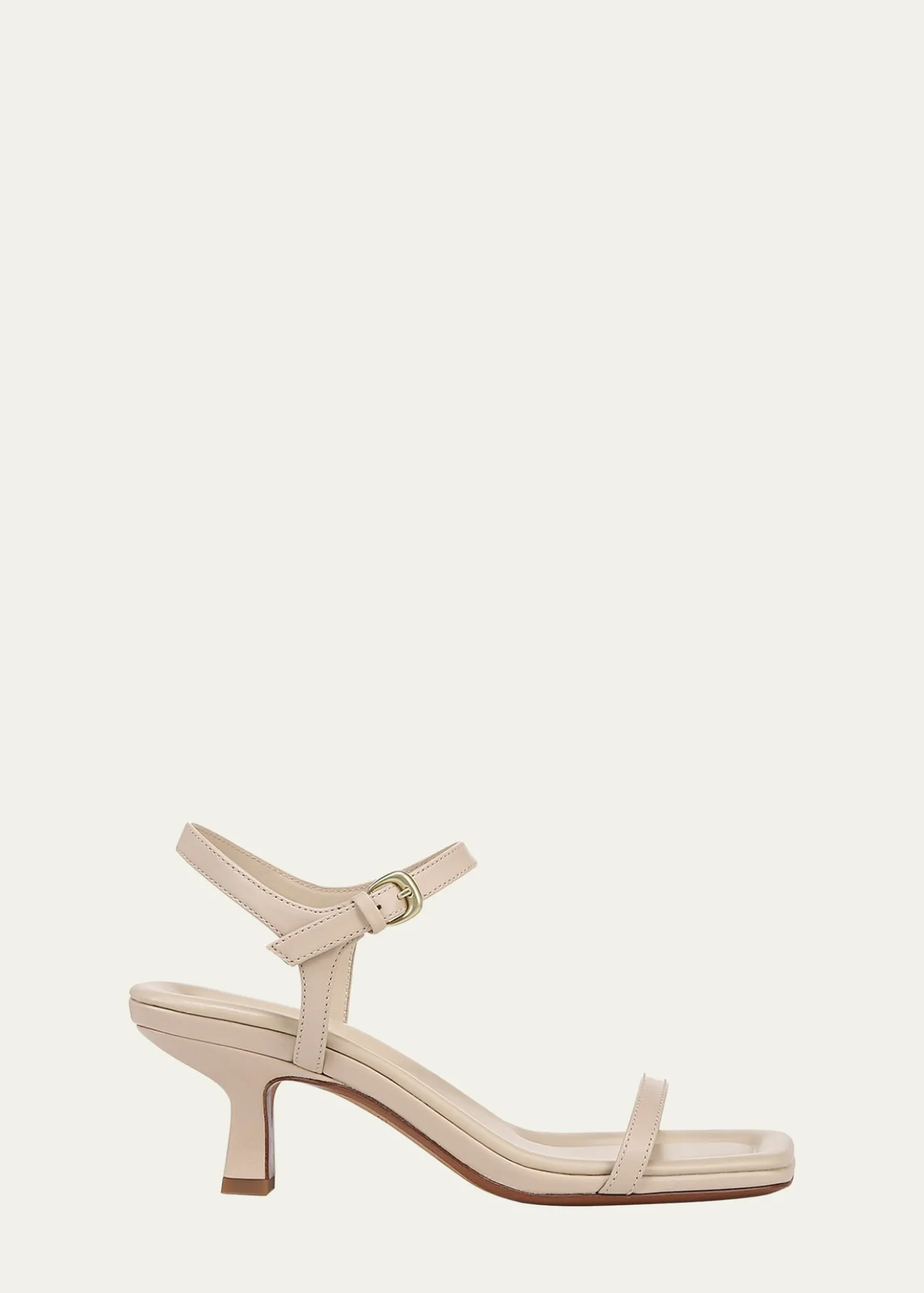 VinceCoco Leather Kitten-Heel Sandals