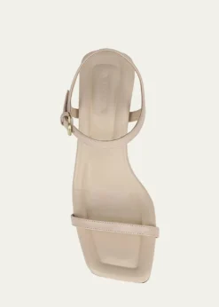 VinceCoco Leather Kitten-Heel Sandals