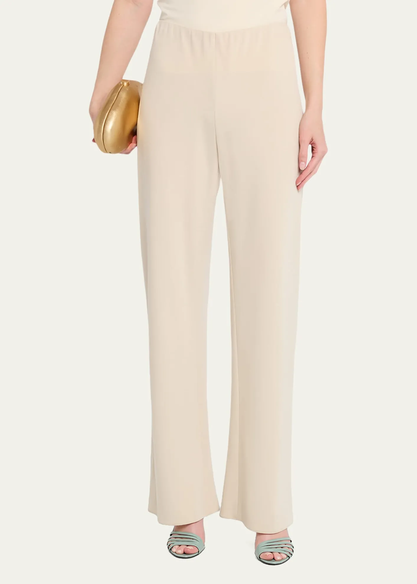 VinceColette High-Rise Linen Bias Pants