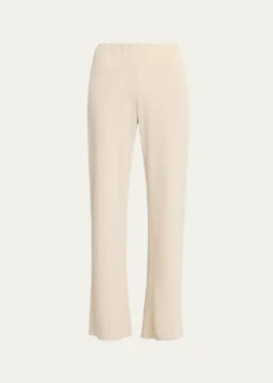 VinceColette High-Rise Linen Bias Pants