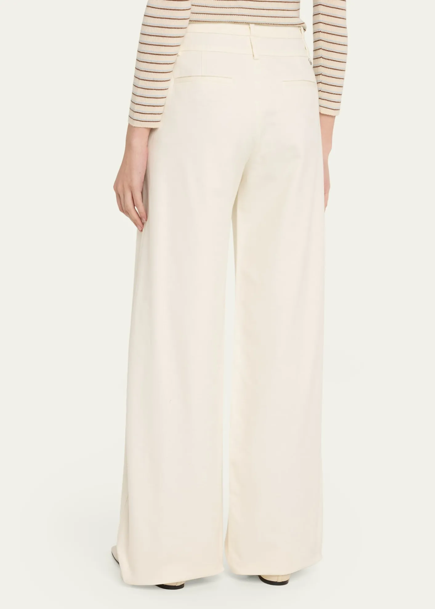VinceDouble-Waistband Wide-Leg Utility Pants