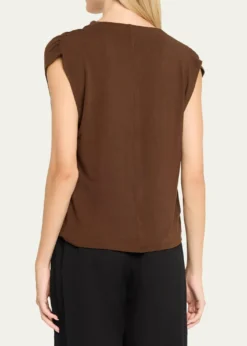 VinceDraped Cowl-Neck Top