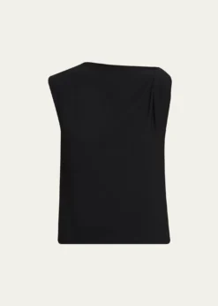 VinceDraped Shoulder Top