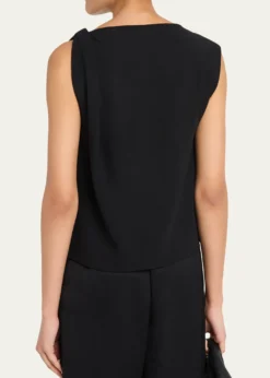 VinceDraped Shoulder Top