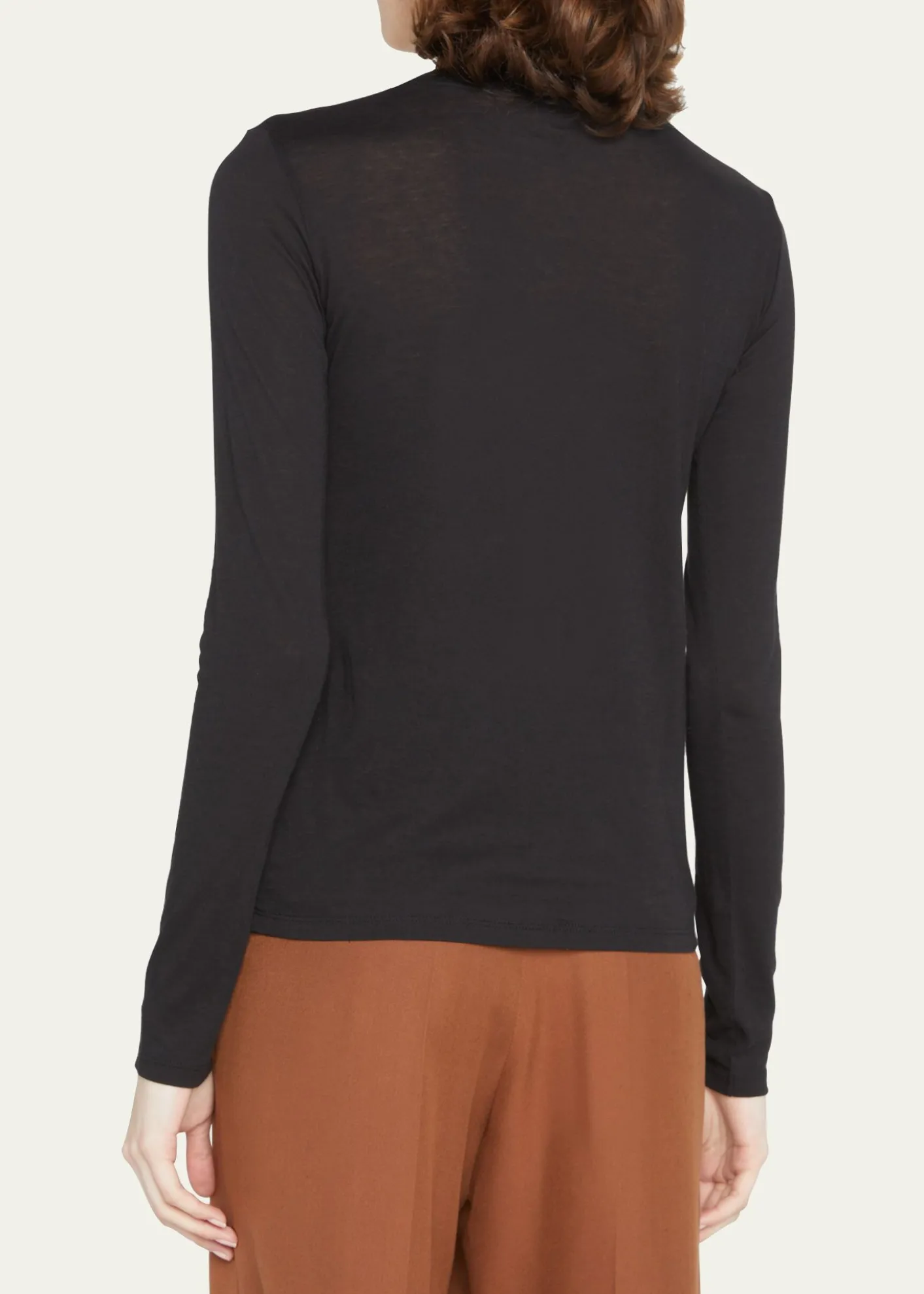 VinceEssential Long-Sleeve Crewneck Tee