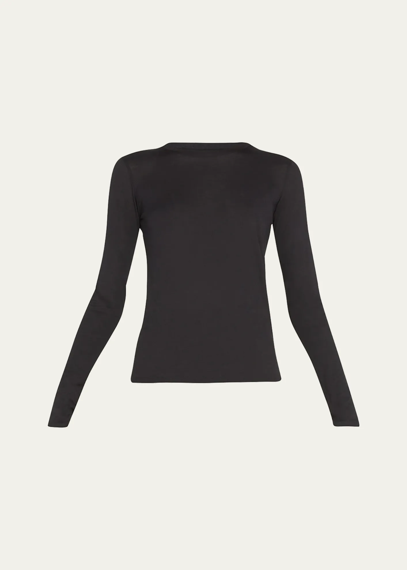 VinceEssential Long-Sleeve Crewneck Tee
