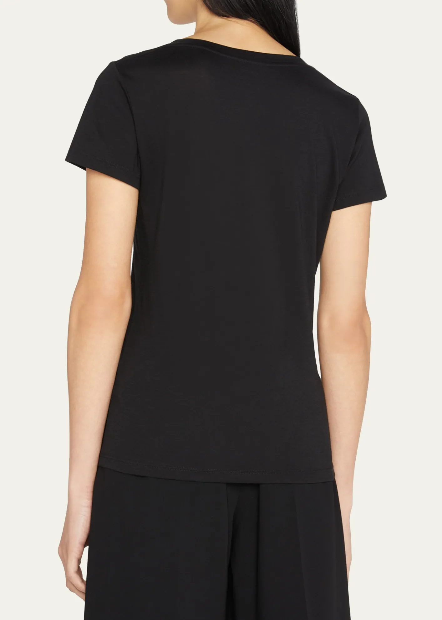 VinceEssential Pima Cotton V-Neck Tee