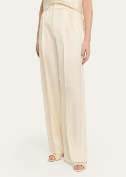 VinceHigh-Rise Satin Trousers