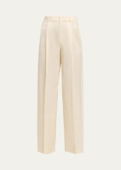VinceHigh-Rise Satin Trousers