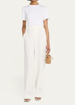 VinceJoan High-Rise Pull-On Linen Pants