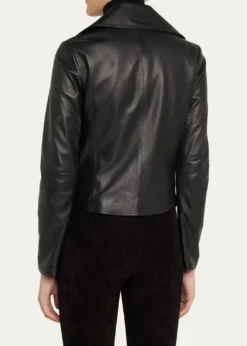 VinceLeather Zip-Front Jacket