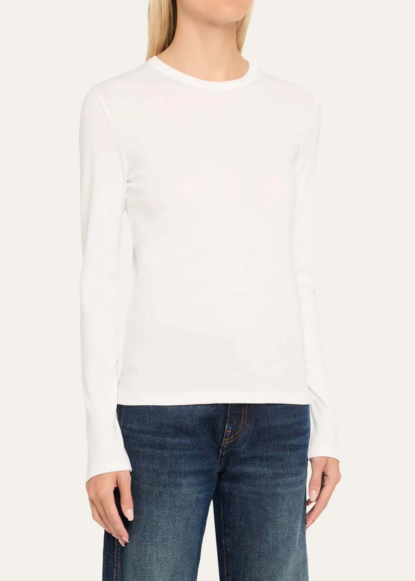 VinceLong-Sleeve Crewneck Tee