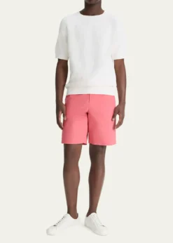 VinceMen's Italian Cotton Extended-Tab Shorts