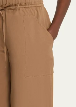 VinceMid-Rise Cotton Drawstring Pants