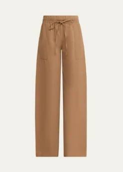 VinceMid-Rise Cotton Drawstring Pants