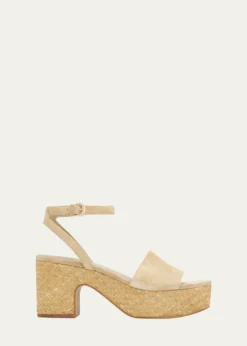 Vince75mm Castella Suede Platform Sandals