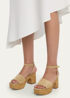 Vince75mm Castella Suede Platform Sandals