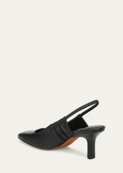 Vince65mm Venice Leather Slingback Pumps