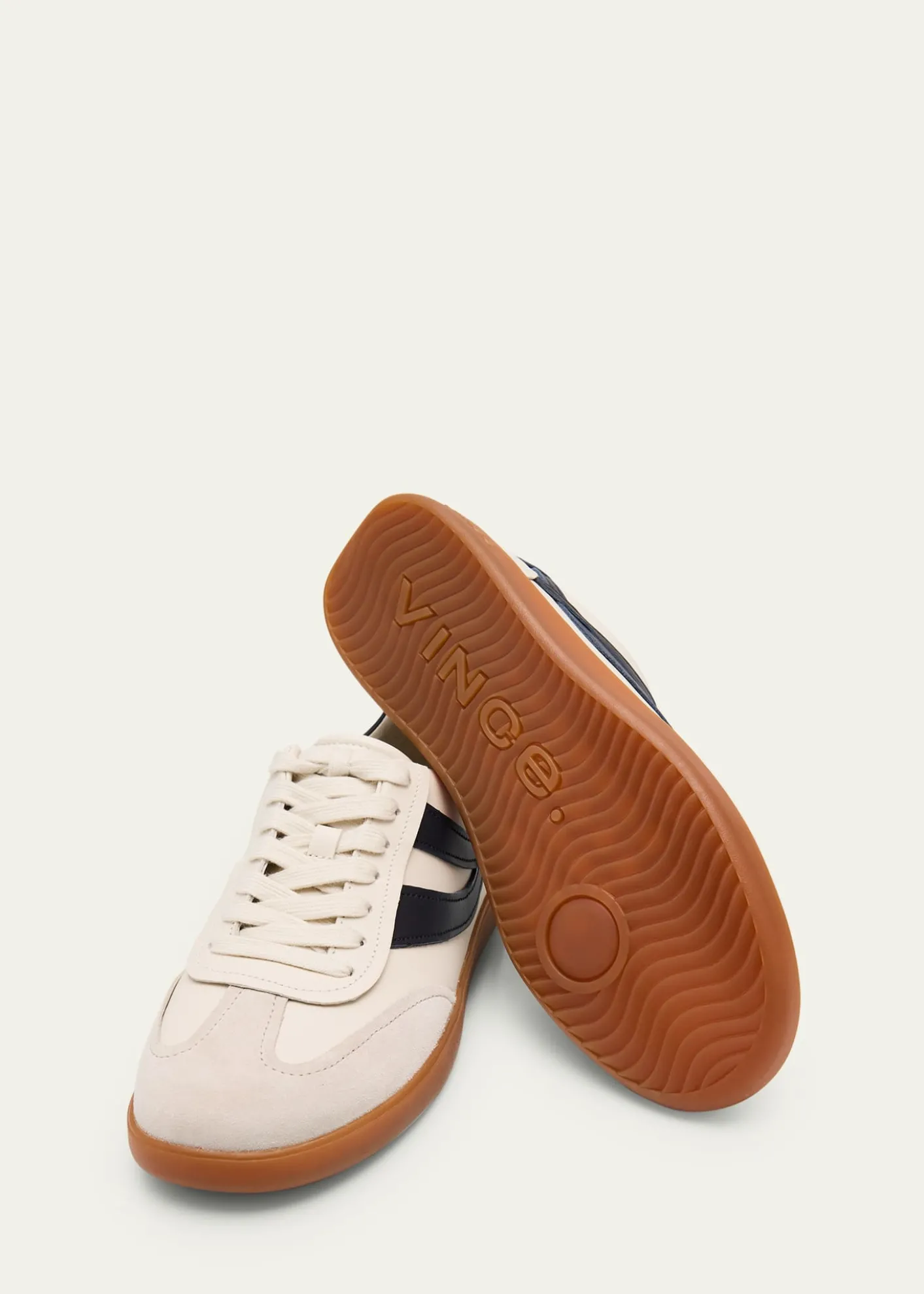 VinceOasis Mixed Leather Retro Sneakers