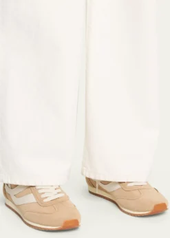 VinceOasis Mixed Leather Retro Sneakers