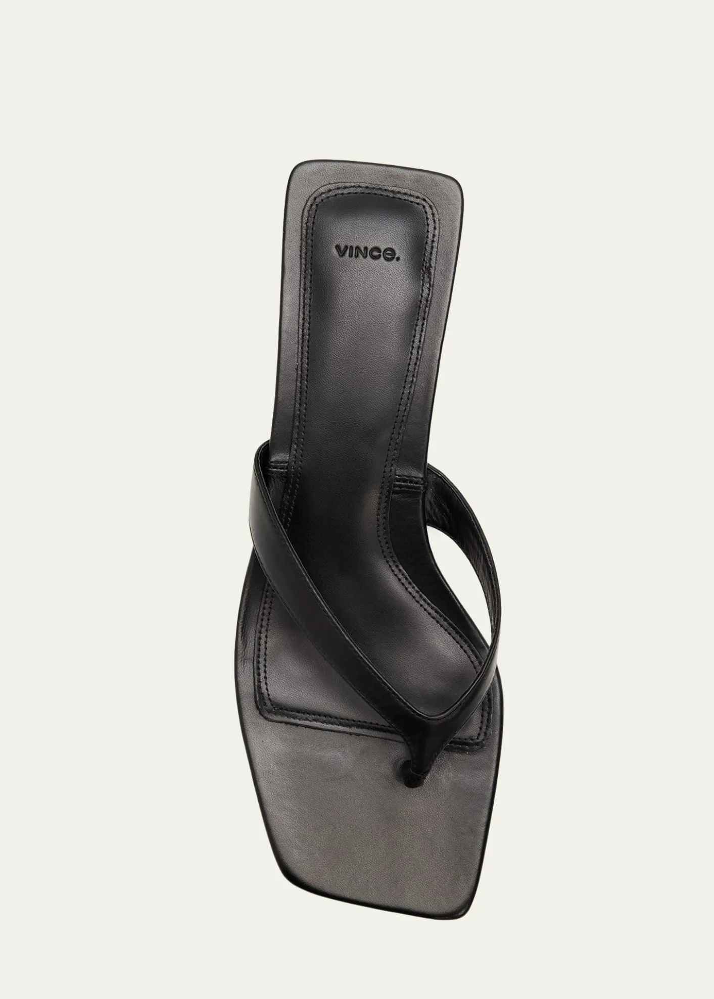 VinceSan Juan Leather Heeled Thong Sandals