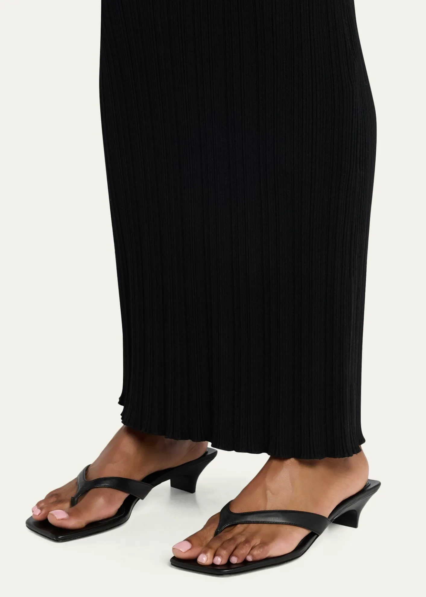 VinceSan Juan Leather Heeled Thong Sandals