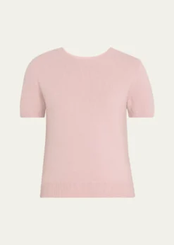 VinceShort-Sleeve Cashmere-Blend Tee