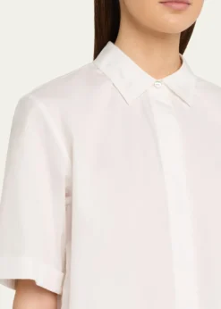 VinceShort-Sleeve Poplin Shirt
