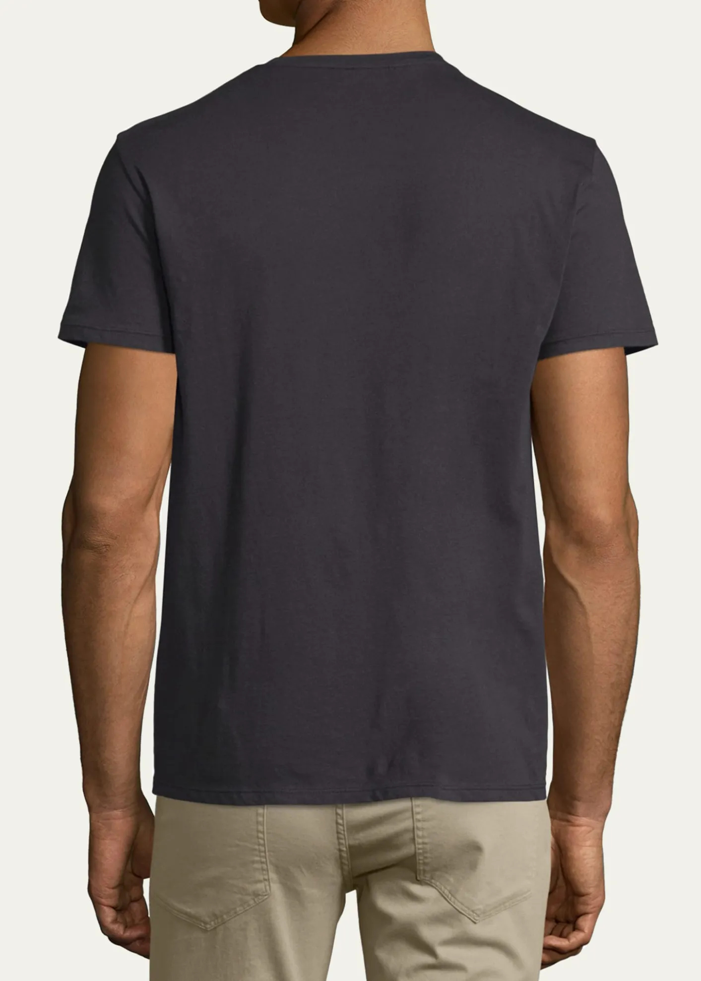 VinceShort-Sleeve V-Neck Jersey T-Shirt, Gray