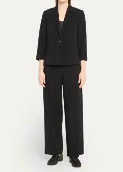 VinceShrunken Bracelet-Sleeve Blazer