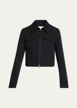 VinceShrunken Stretch Cotton Jacket