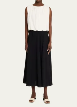 VinceSleeveless Bubble Top