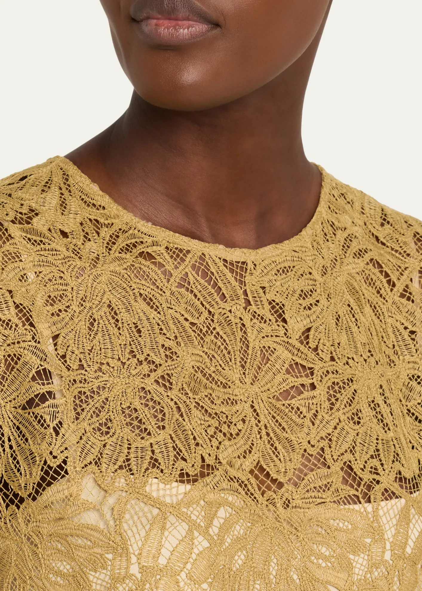 VinceSleeveless Floral Lace Top
