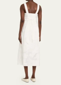VinceSleeveless Mixed-Media Dress