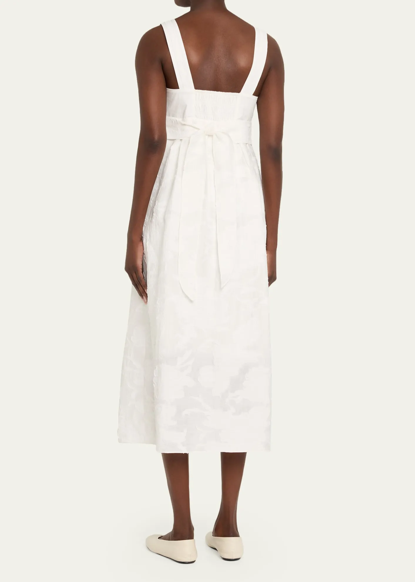 VinceSleeveless Mixed-Media Dress