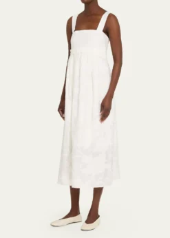 VinceSleeveless Mixed-Media Dress