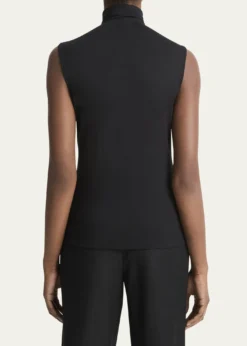 VinceSleeveless Turtleneck Top