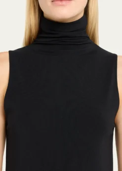 VinceSleeveless Turtleneck Top