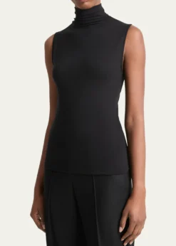 VinceSleeveless Turtleneck Top