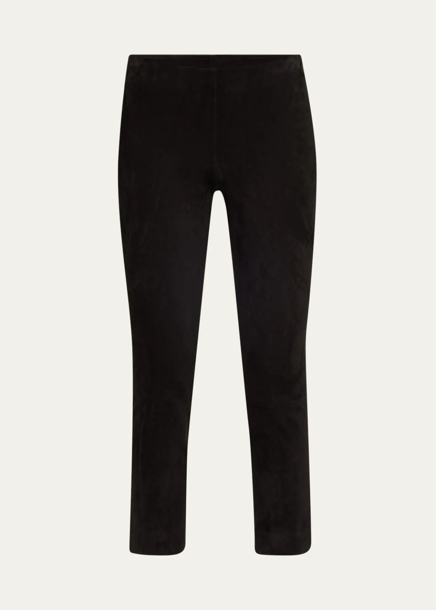 VinceStretch-Suede Split Hem Crop Pants