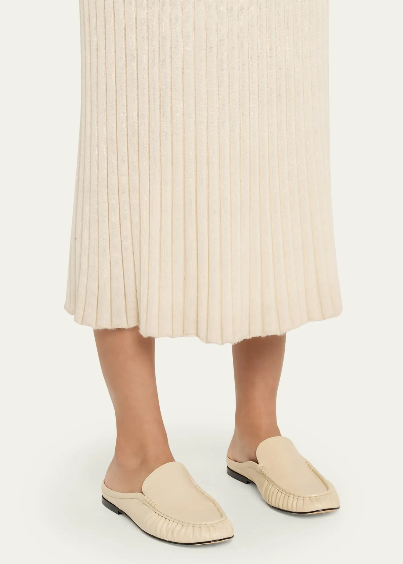 VinceTevin Leather Loafer Mules