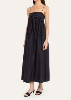 VinceTie-Front Cotton Maxi Dress