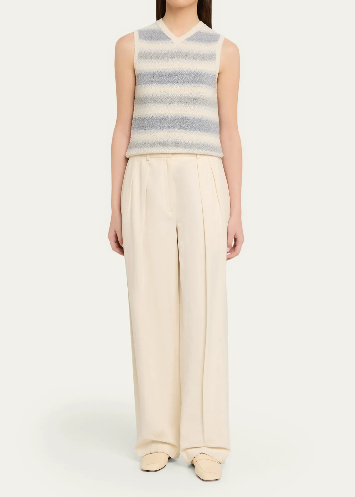 VinceV-Neck Knit Summer Sweater Vest