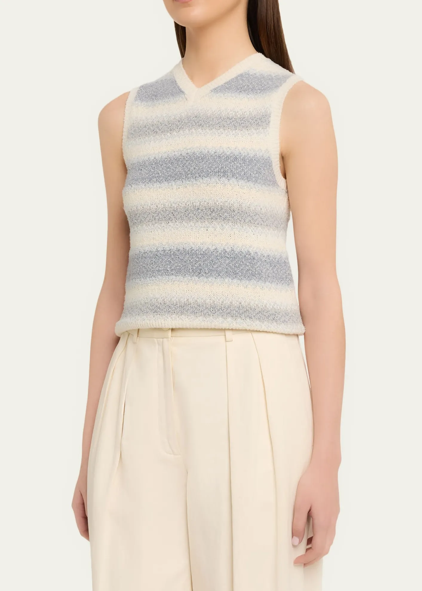 VinceV-Neck Knit Summer Sweater Vest