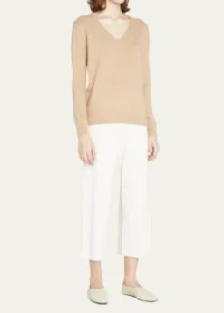 VinceWeekend V-Neck Cashmere Pullover Sweater